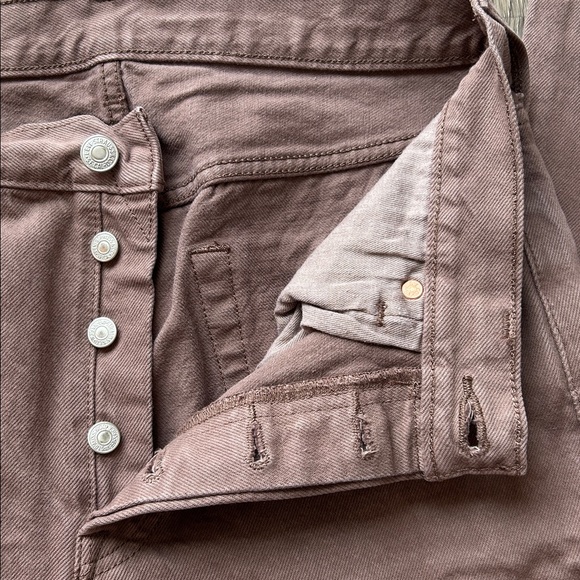 levi’s 501 brown denim jeans, men’s size W29 X L34 !! - Picture 3 of 5